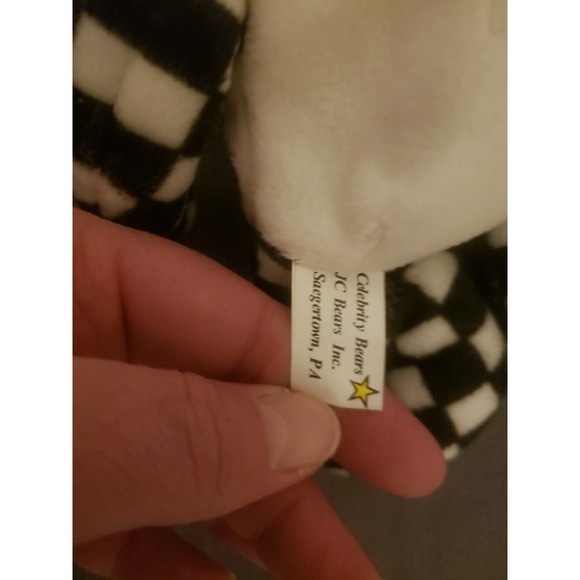 CELEBRITY BEAR Star 24 Jeff Gordon Nascar  Book Pin TEDDY Plush Bean Bag JC‎ Inc - Picture 6 of 6